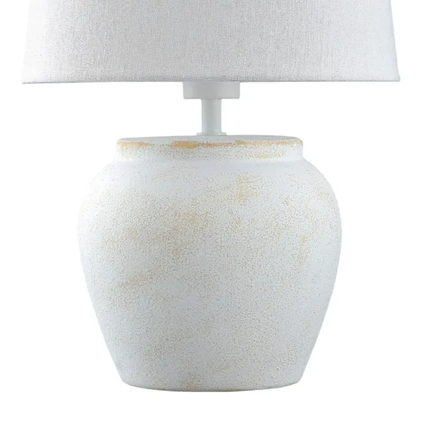 LAMPADA DA TAVOLO IN CERAMICA BIANCA E27 AYLA