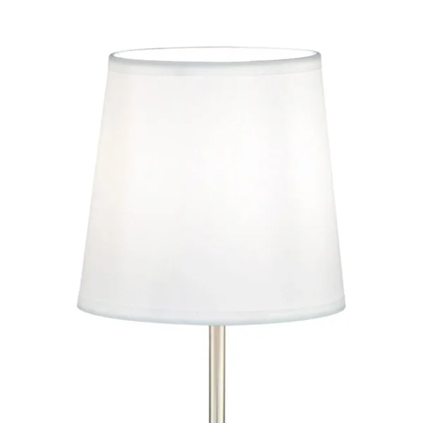 LAMPADA DA TAVOLO METALLO NICHEL SATINATO E14 THARION