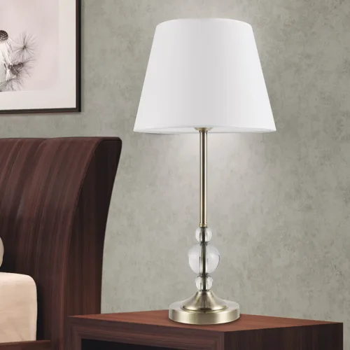 LAMPADA DA TAVOLO IN METALLO BRONZO INVECCHIATO E27 KAELIS