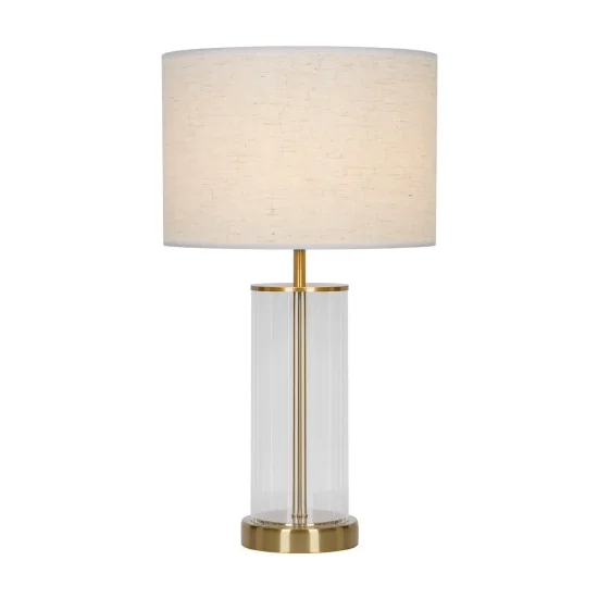 LAMPADA DA TAVOLO METALLO OTTONE E27 50CM NEREYA