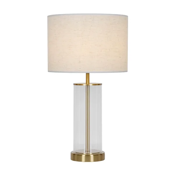 LAMPADA DA TAVOLO METALLO OTTONE E27 50CM NEREYA