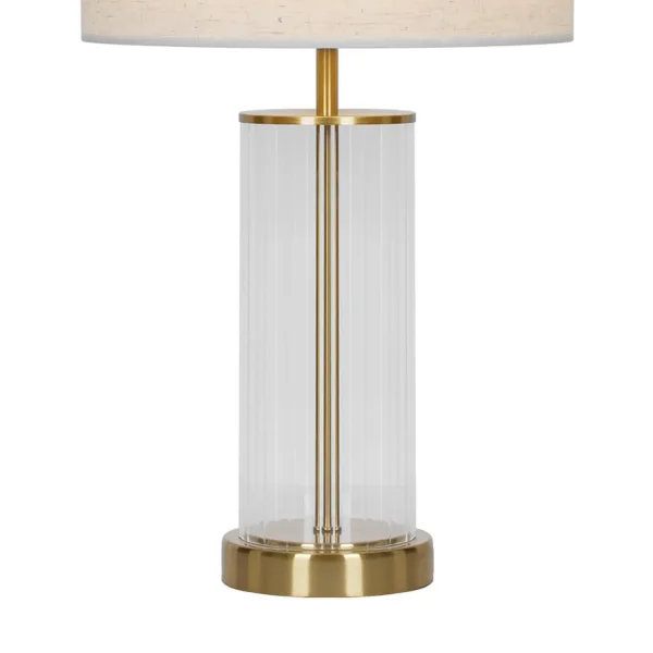 LAMPADA DA TAVOLO METALLO OTTONE E27 50CM NEREYA