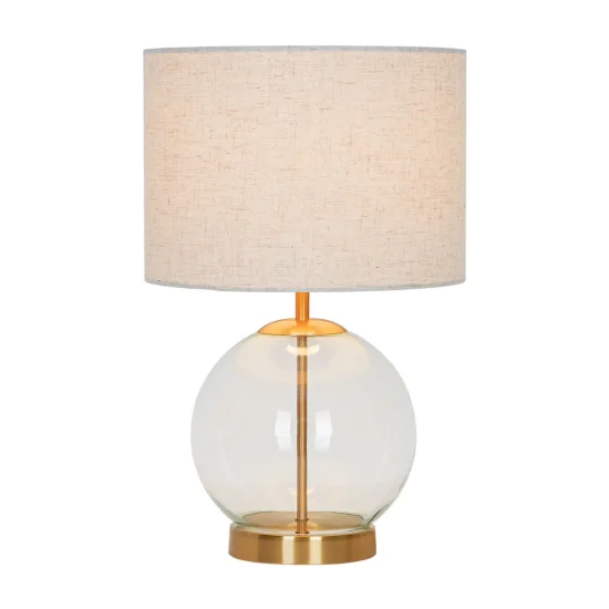 LAMPADA DA TAVOLO METALLO OTTONE E27 45CM MIREL