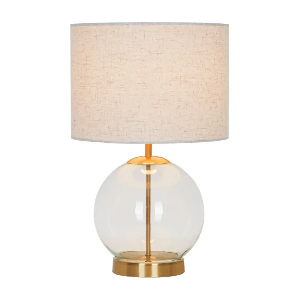 LAMPADA DA TAVOLO METALLO OTTONE E27 45CM MIREL