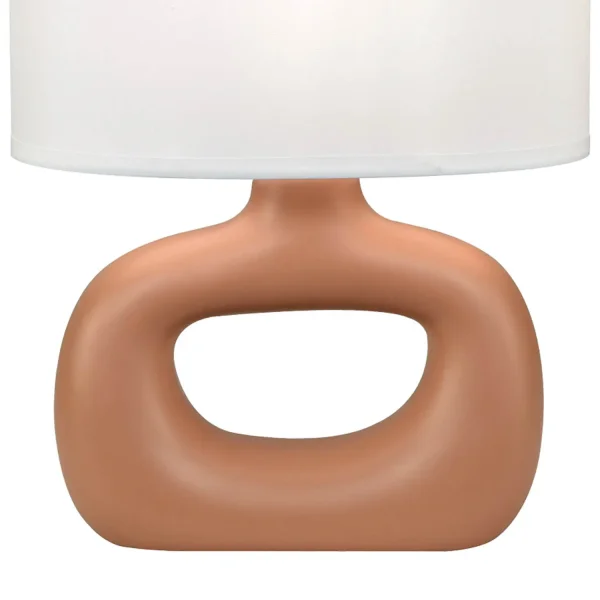 LAMPADA DA TAVOLO CERAMICA TERRACOTTA E14 MALDEN