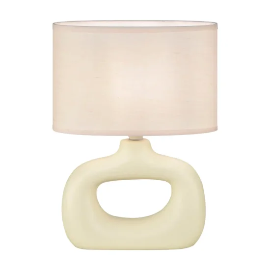 LAMPADA DA TAVOLO CERAMICA VANIGLIA E14 MALDEN