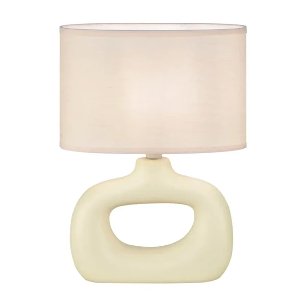 LAMPADA DA TAVOLO CERAMICA VANIGLIA E14 MALDEN