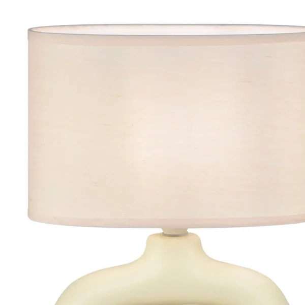 LAMPADA DA TAVOLO CERAMICA VANIGLIA E14 MALDEN