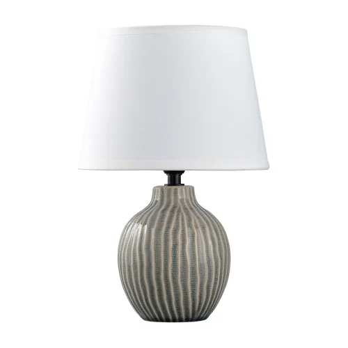 LAMPADA DA TAVOLO IN CERAMICA GRIGIO/BIANCO E14 DALITHA