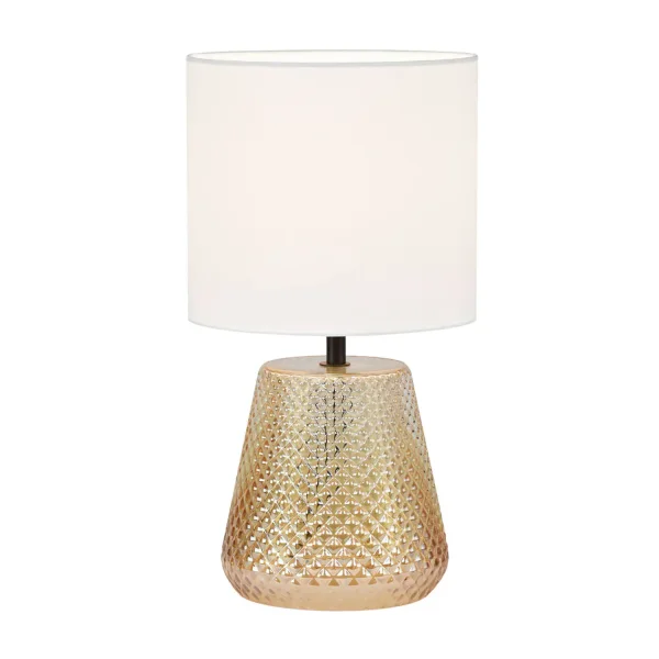 LAMPADA DA TAVOLO IN VETRO AMBRA E27 DEKI