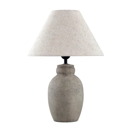 LAMPADA DA TAVOLO IN CERAMICA GRIGIO PIETRA E27 METOK