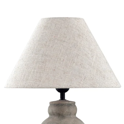 LAMPADA DA TAVOLO IN CERAMICA GRIGIO PIETRA E27 METOK