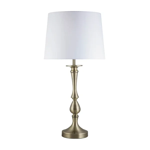 LAMPADA DA TAVOLO IN METALLO BRONZO INVECHIATO E27 70CM TURELL