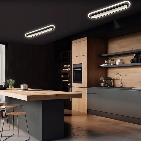 PLAFONIERA LED 38W 4000K METALLO NERO NEBRIX 2