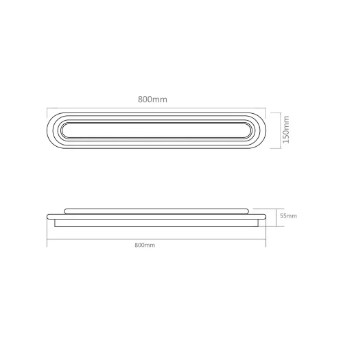 PLAFONIERA LED 38W 4000K METALLO NERO NEBRIX