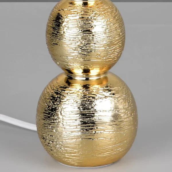 LAMPADA DA TAVOLO IN CERAMICA ARGENTATA E27 MIRIEL