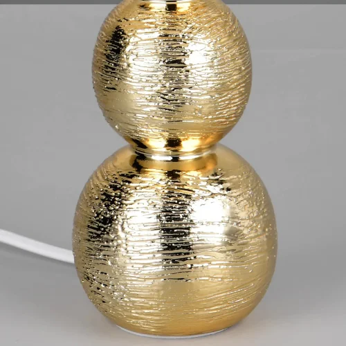 LAMPADA DA TAVOLO IN CERAMICA ARGENTATA E27 MIRIEL