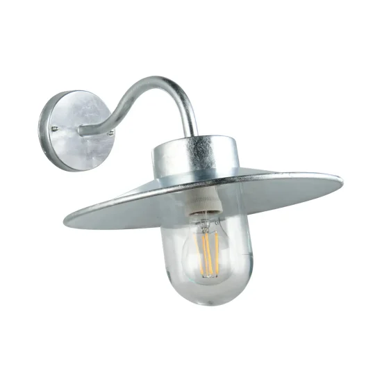 APPLIQUE DA ESTERNO E27 METALLO ZINCO IP44 NERINE 2
