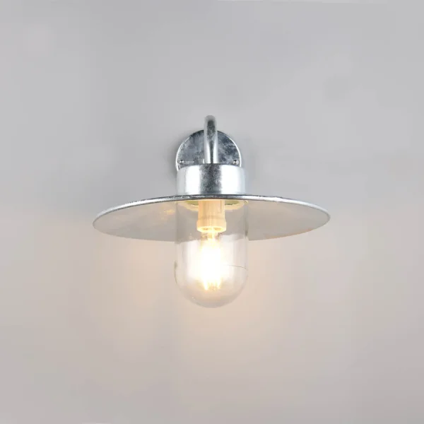 APPLIQUE DA ESTERNO E27 METALLO ZINCO IP44 NERINE