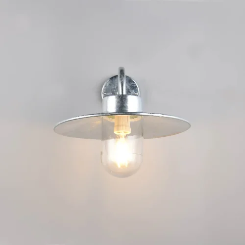 APPLIQUE DA ESTERNO E27 METALLO ZINCO IP44 NERINE