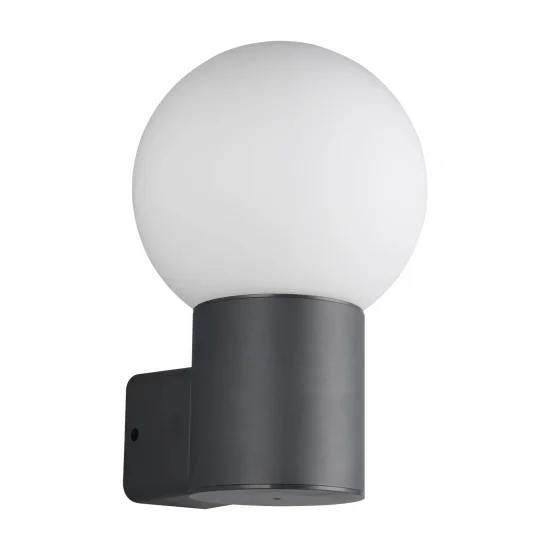 APPLIQUE DA ESTERNO E27 IN ALLUMINIO ANTRACITE IP44 LAUREL 2