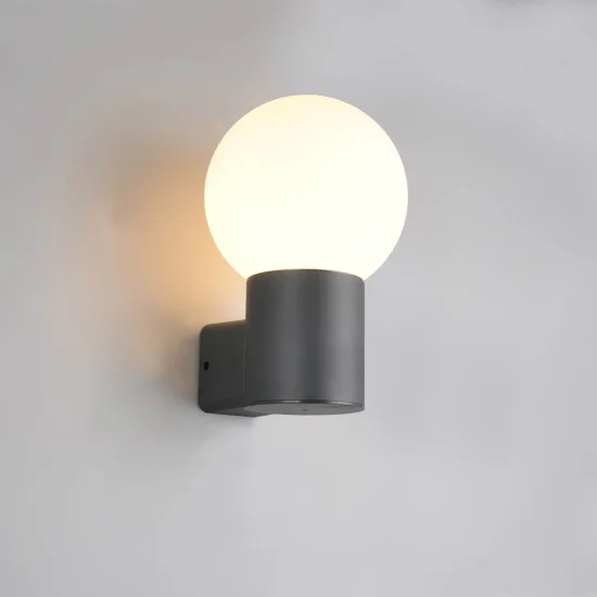 APPLIQUE DA ESTERNO E27 IN ALLUMINIO ANTRACITE IP44 LAUREL
