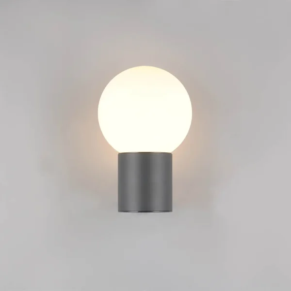APPLIQUE DA ESTERNO E27 IN ALLUMINIO ANTRACITE IP44 LAUREL