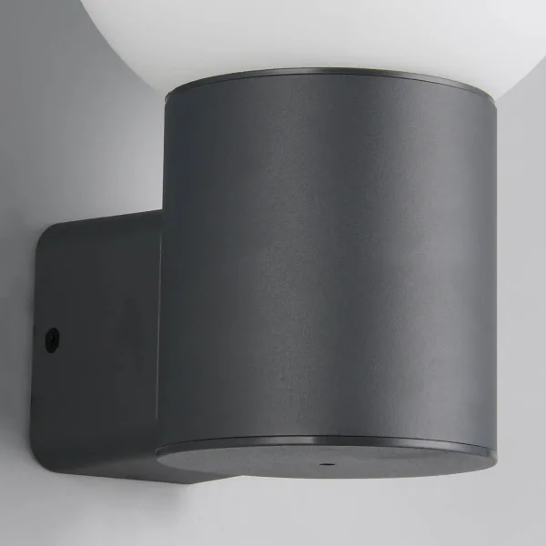 APPLIQUE DA ESTERNO E27 IN ALLUMINIO ANTRACITE IP44 LAUREL