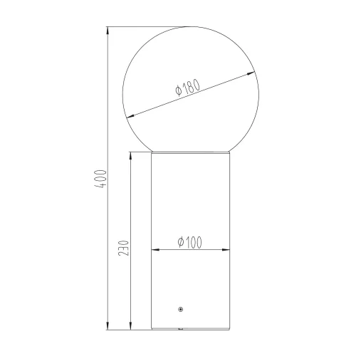 PALETTO DA ESTERNO E27 ALLUMINIO ANTRACITE IP44 40CM LAUREL