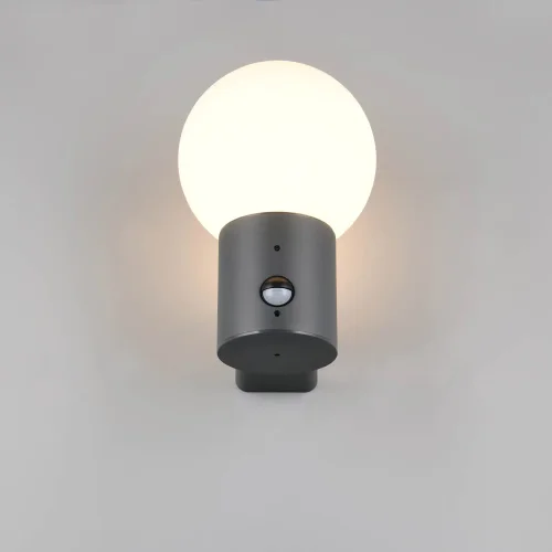APPLIQUE DA ESTERNO E27 CON SENSORE ALLUMINIO ANTRACITE IP44 LAUREL