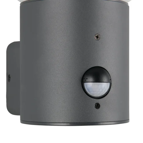 APPLIQUE DA ESTERNO E27 CON SENSORE ALLUMINIO ANTRACITE IP44 LAUREL