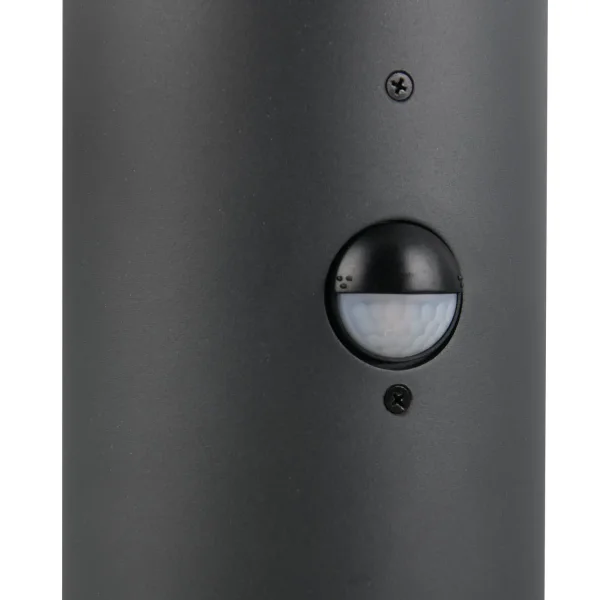 PALETTO ESTERNO E27 CON SENSORE ALLUMINIO ANTRACITE IP44 80CM LAUREL