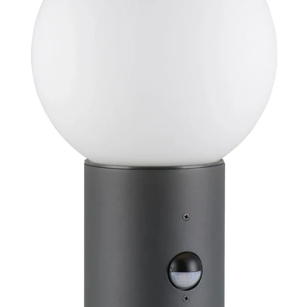 PALETTO ESTERNO E27 CON SENSORE ALLUMINIO ANTRACITE IP44 80CM LAUREL