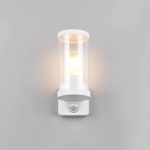 APPLIQUE DA ESTERNO E27 CON SENSORE ALLUMINIO BIANCO IP44 DANDELION