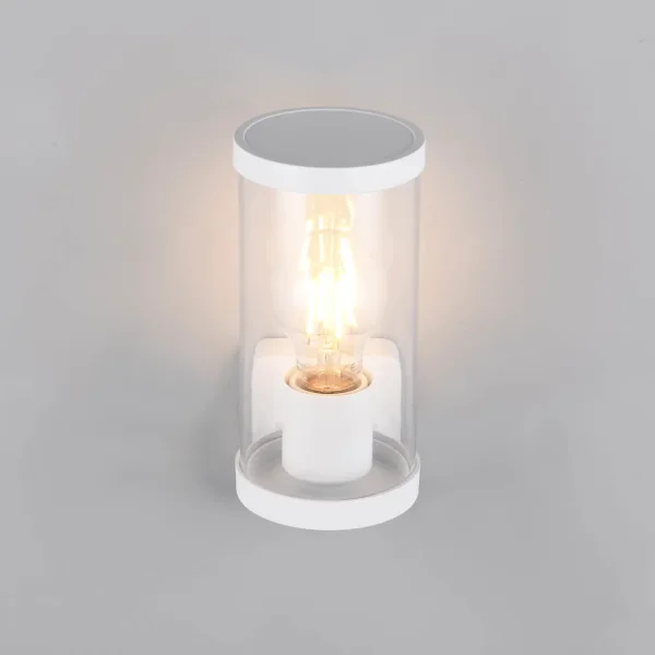 APPLIQUE DA ESTERNO E27 CON SENSORE ALLUMINIO BIANCO IP44 DANDELION