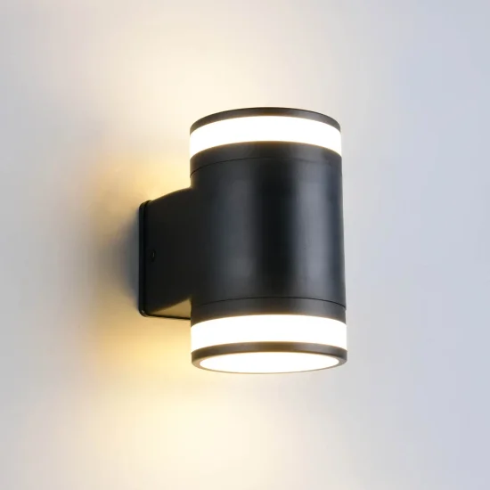 APPLIQUE DA ESTERNO 2 LUCI GX53 2x10W 4000K IP44 NERO CELANDINE