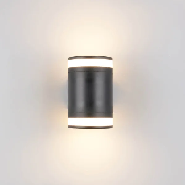 APPLIQUE DA ESTERNO 2 LUCI GX53 2x10W 4000K IP44 NERO CELANDINE
