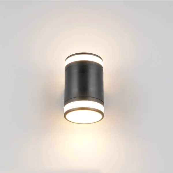APPLIQUE DA ESTERNO 2 LUCI GX53 2x10W 4000K IP44 NERO CELANDINE