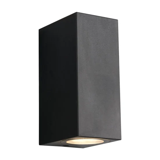 APPLIQUE DA ESTERNO 2 LUCI GU10 IP44 QUADRATA STEVIA