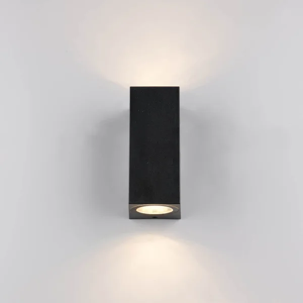 APPLIQUE DA ESTERNO 2 LUCI GU10 IP44 QUADRATA STEVIA
