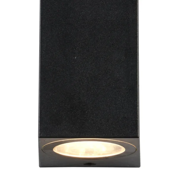 APPLIQUE DA ESTERNO 2 LUCI GU10 IP44 QUADRATA STEVIA