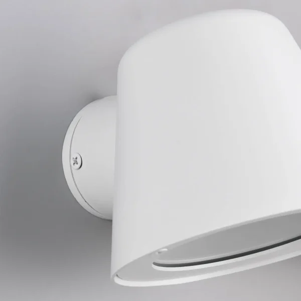 APPLIQUE DA ESTERNO GU10 BIANCO OPACO IP44 MOSSEN