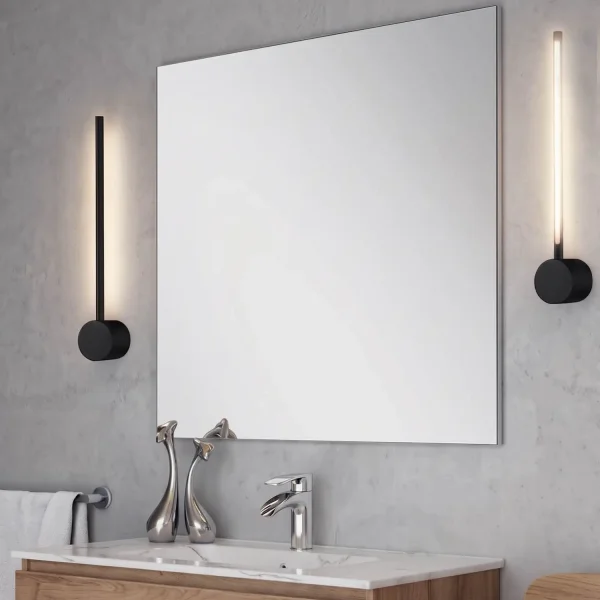 APPLIQUE DA BAGNO LED 10W CCT CON ROTAZIONE NERA IP44