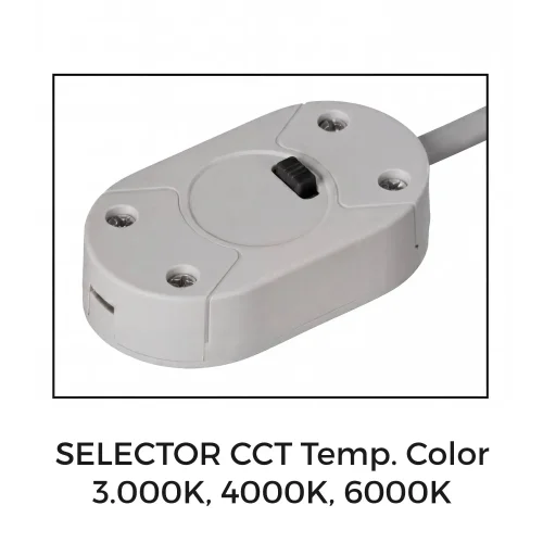 APPLIQUE DA PARETE BAGNO LED 12W CCT NERO IP44 360°