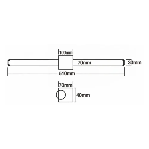 APPLIQUE DA PARETE BAGNO LED 12W CCT BIANCO IP44 360º