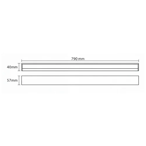 APPLIQUE DA PARETE BAGNO LED 20W CCT BIANCO IP44 79 CM