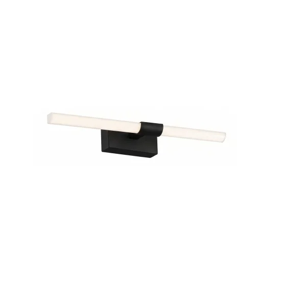 APPLIQUE DA PARETE BAGNO LED 10W 4000K NERO IP44 35CM