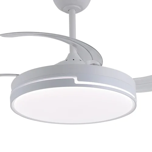 VENTILATORE DA SOFFITTO LED 48W REGOLABILE 4 PALE RETRATTILI ORIXA