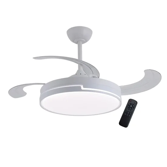 VENTILATORE DA SOFFITTO LED 48W REGOLABILE 4 PALE RETRATTILI ORIXA 2