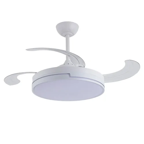 VENTILATORE DA SOFFITTO LED 48W REGOLABILE 4 PALE RETRATTILI ORIXA